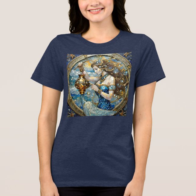 Camiseta Triblenda Zodiac - Aquarius El Aguador (Anverso)