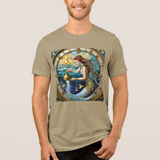Camiseta Triblenda Zodiac - Aquarius La Sirenita Del Alumno (Anverso)