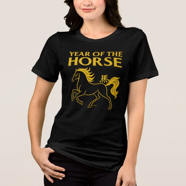 Camiseta Triblenda Zodiac Chinese New Year 2026 Horse (Anverso)