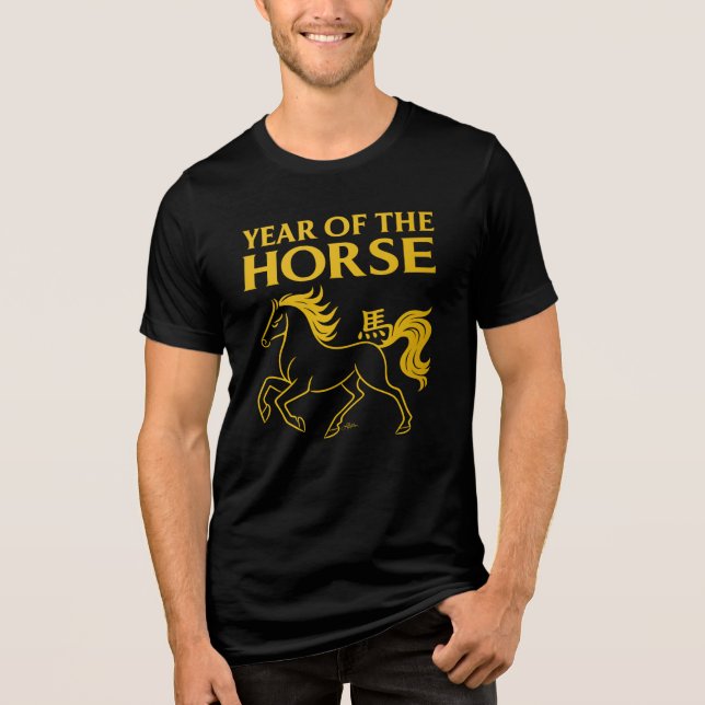 Camiseta Triblenda Zodiac Chinese New Year 2026 Horse (Anverso)