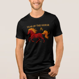 Camiseta Triblenda Zodiac Chinese New Year 2026 Yang Fire Horse