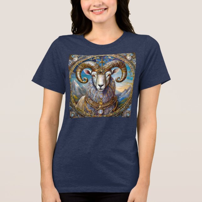 Camiseta Triblenda Zodiaco - Aries The Ram (Anverso)