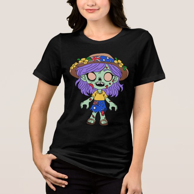 Camiseta Triblenda Zombie australiano (Anverso)