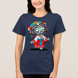Camiseta Triblenda Zombie coreano lindo