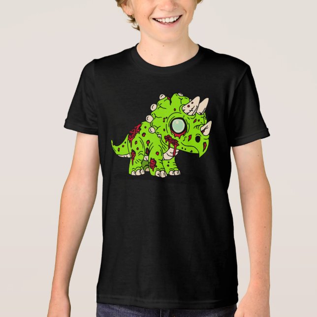 Camiseta Triblenda Zombie Triceratops (Anverso)