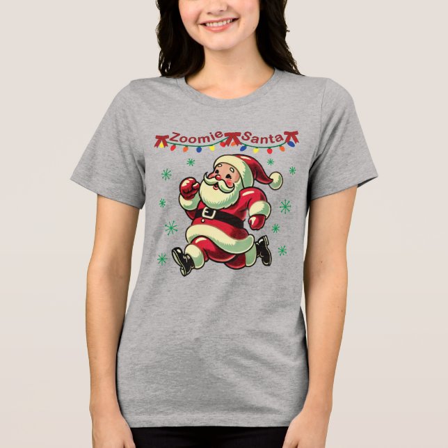 Camiseta Triblenda Zoomie Santa Christmas (Anverso)