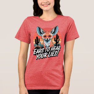 Camiseta Triblenda Zorro Fenec de Orejas Grandes Humor del Desierto