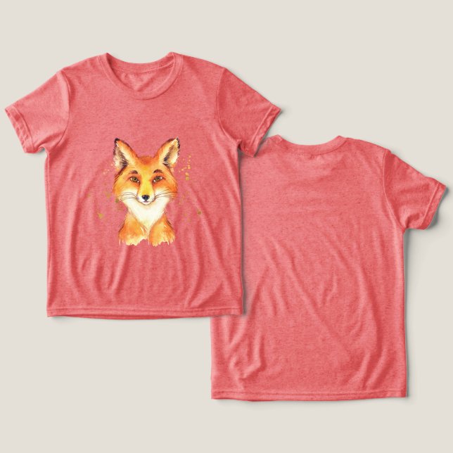 Camiseta Triblenda Zorro Gold Splatters (Diseño Anverso y Reverso)