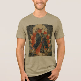 Camiseta Triblenda Zorro Kitsune de Nueve Colas | Arte de Mitología J