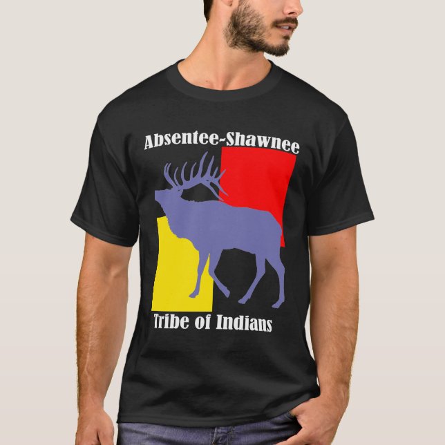 Camiseta Tribu absentee-Shawnee de indios (Anverso)