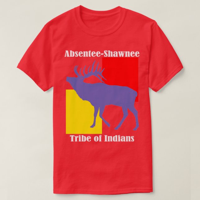 Camiseta Tribu absenteeShawnee de indios (Diseño del anverso)