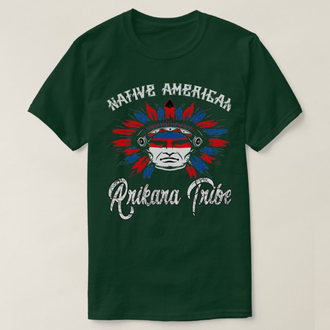 Camiseta Tribu arikara nativa estadounidense 1 (Diseño del anverso)