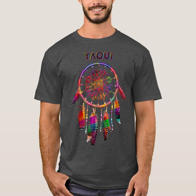 Camiseta tribu colorida indígena indio yaqui (Anverso)