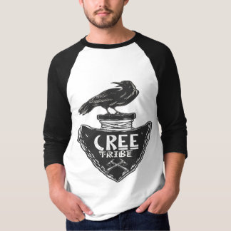Camiseta Tribu cree - Espíritu nativo americano de raven