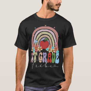 Camiseta Tribu de 1º Grado De Vuelta Al Colegio Rainbow Ret