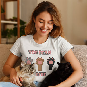 Camiseta Tribu de Dedos de Gato Diseño de Patas de Gato Tri