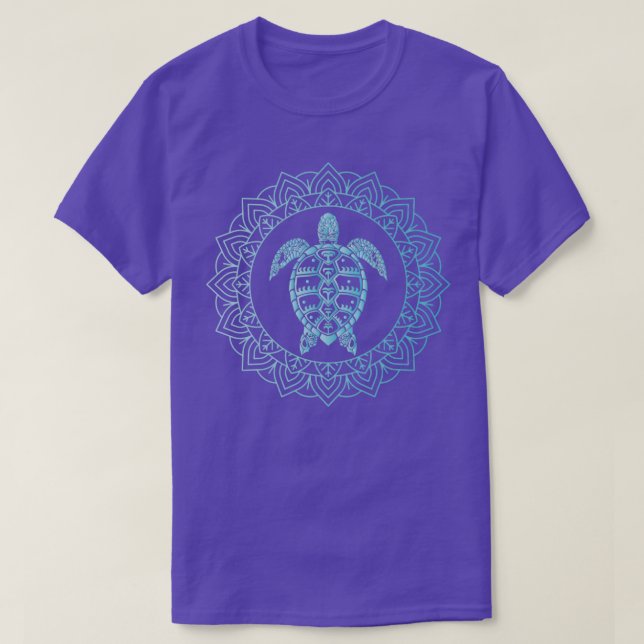 Camiseta Tribu de las tortugas Resumen Mandala Arte de tort (Diseño del anverso)