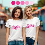 Camiseta Tribu de novia Babe T-Shirt Bachelorette Retro Tee<br><div class="desc">Novia Babe T-Shirt Bachelorette Barb Bride Tee Vintage Bride to be</div>