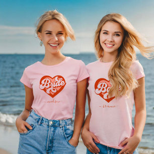 Camiseta Tribu de novia T-Shirt Bachelorette Retro Bride Te