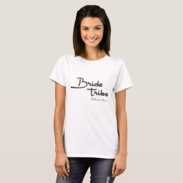Camiseta Tribu de novias, nombre personalizado, regalo de d