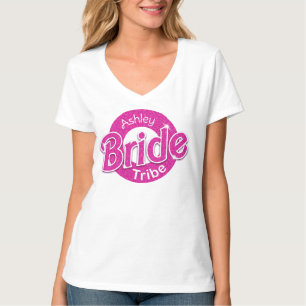 Camiseta Tribu de novias Purpurina rosa