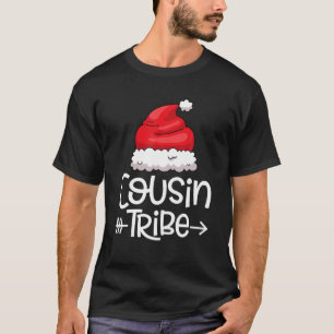 Camiseta Tribu de primos Navidad Gorro de Santa Navidad Coi
