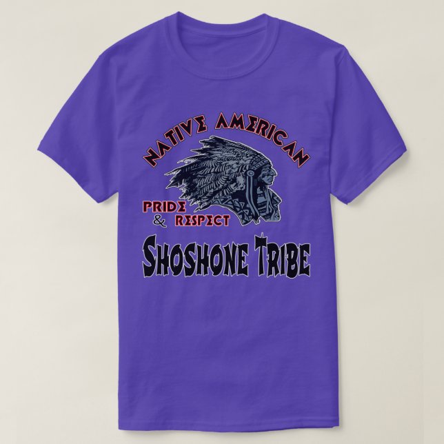 Camiseta Tribu de shoshone nativa americana  (Diseño del anverso)