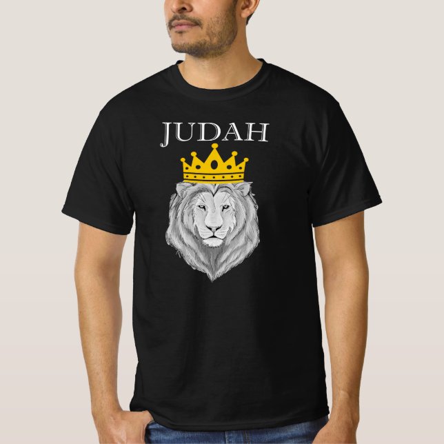 Camiseta Tribu Del León De Judá - Yeshua Israelíes Messiáni (Anverso)