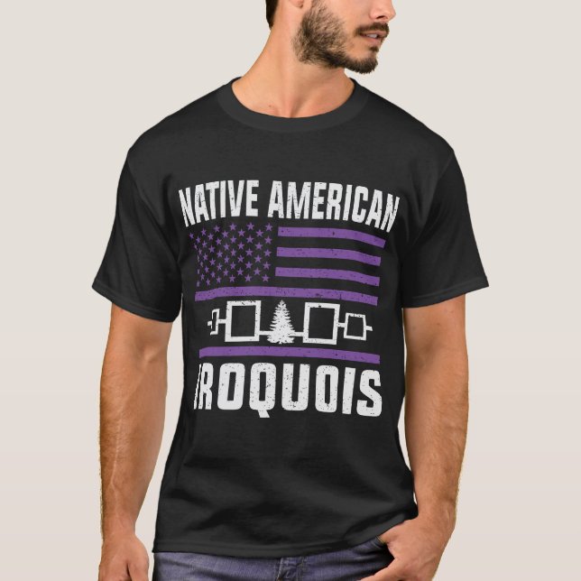 Camiseta tribu iroquois - símbolos de la tribu mohawk (Anverso)