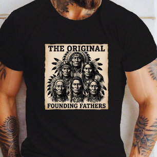 Camiseta Tribu Nativa Americana de los Padres Fundadores Or