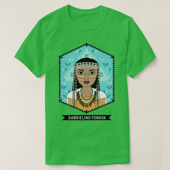 Camiseta Tribu nativa estadounidense Gabrielino Tongva  (Diseño del anverso)
