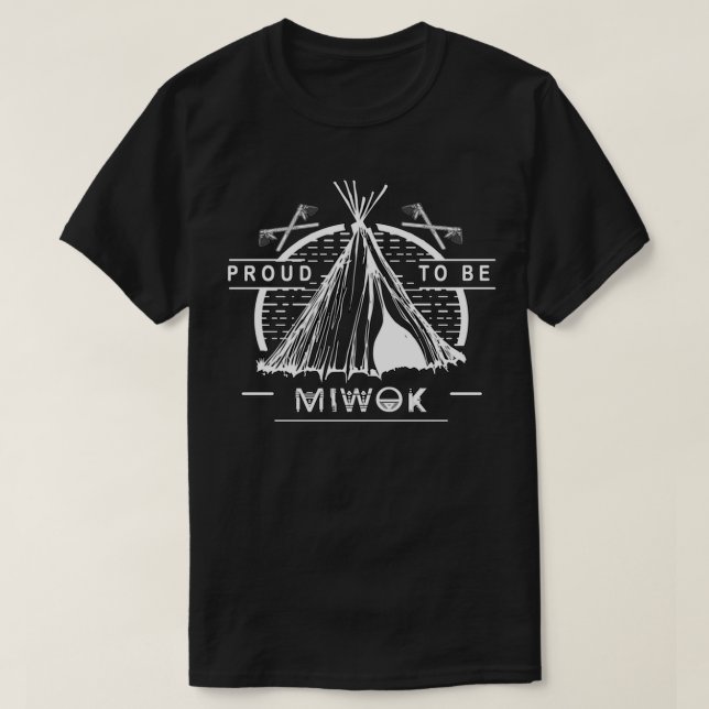 Camiseta Tribu nativa norteamericana miwok  (Diseño del anverso)
