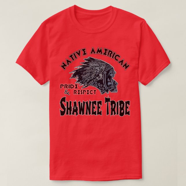 Camiseta Tribu nativa norteamericana Shawnee  (Diseño del anverso)