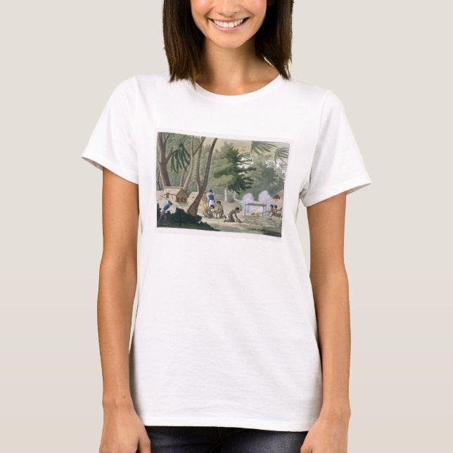 Camiseta Tribu Papu en la Isla de Rawak, plato 20 de 'Le (Anverso)