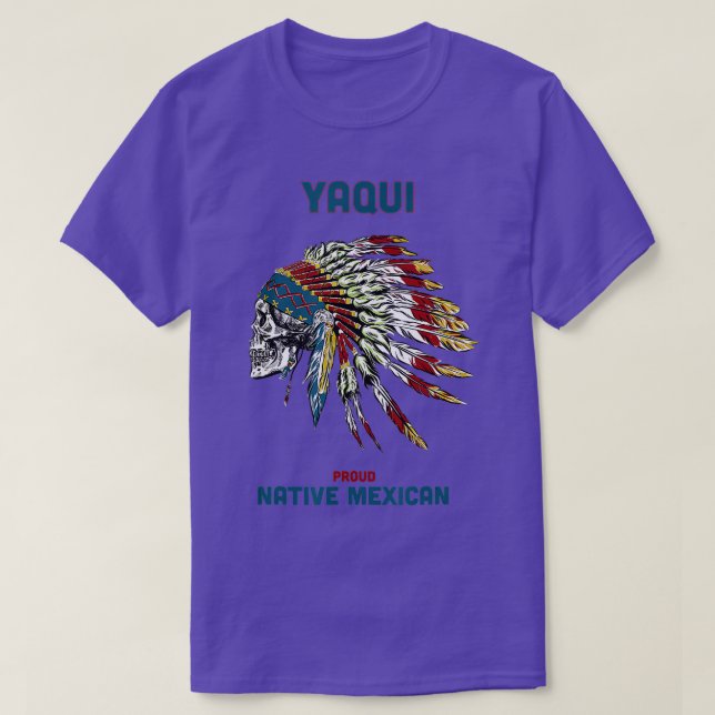 Camiseta Tribu yaqui Nativa indígena mexicano Orgullosa Ret (Diseño del anverso)