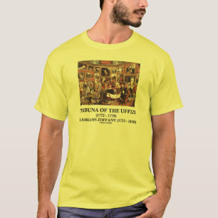 Camiseta Tribuna del Uffizi por el arte de Juan Zoffany en