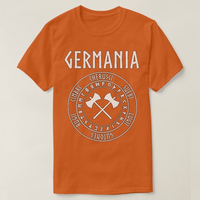 Camiseta Tribus alemanas de la antigua Alemania (Diseño del anverso)