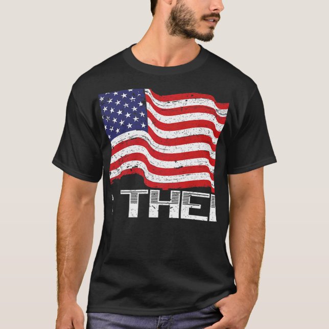 Camiseta Tributación fue robada Bandera Estadounidense Libe (Anverso)