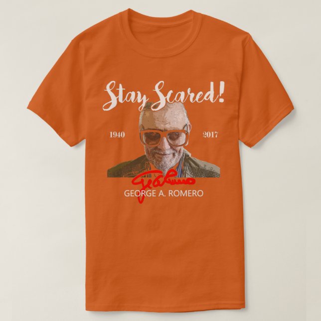Camiseta Tributo a George Romero (Diseño del anverso)