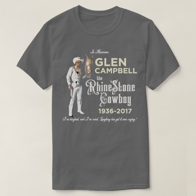 Camiseta Tributo a Glen Campbell (Diseño del anverso)