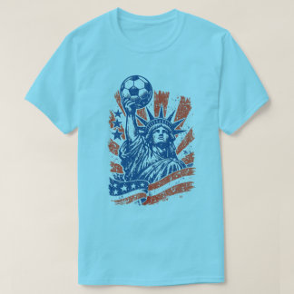 Camiseta Tributo a la bandera de fútbol de la libertad