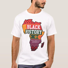 Camiseta Tributo a la historia negra - Vibrante mapa de Áfr