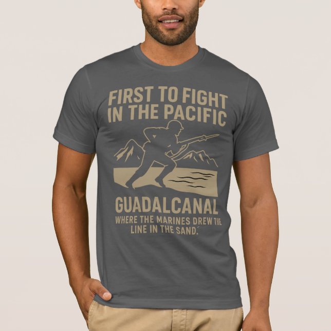 Camiseta Tributo a las marinas de Guadalcanal - Valor silen (Anverso)