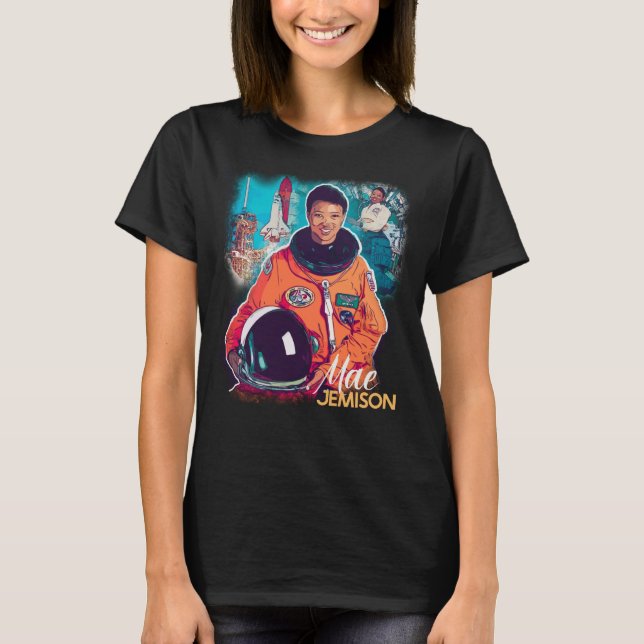 Camiseta Tributo a Mae Jemison, historia negra, astronauta (Anverso)
