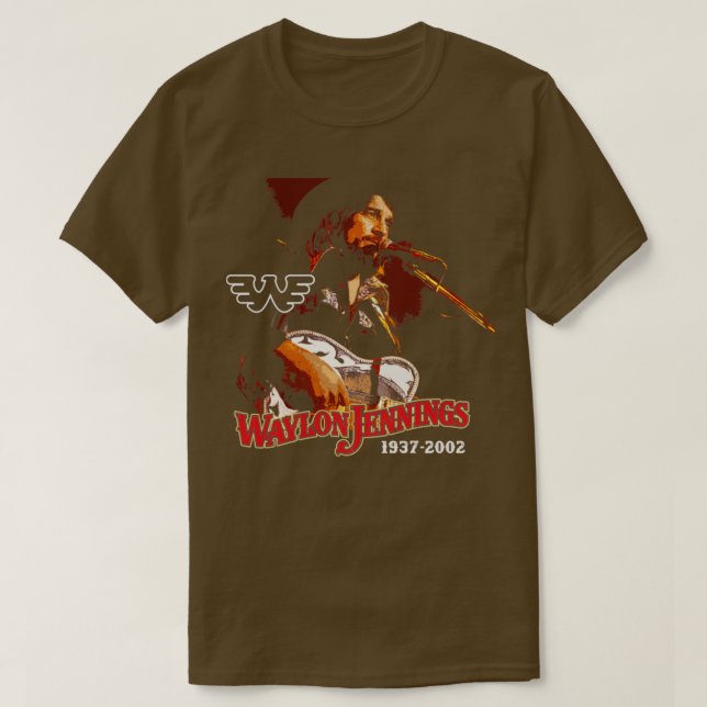 Camiseta Tributo a Waylon Jennings (Diseño del anverso)