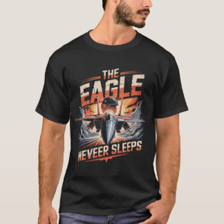 Camiseta Tributo al F-15 Eagle Jet: El Águila Nunca Duerme
