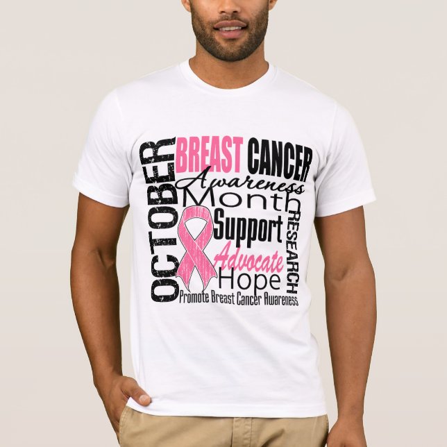 Camiseta Tributo al mes de sensibilización sobre el cáncer  (Anverso)