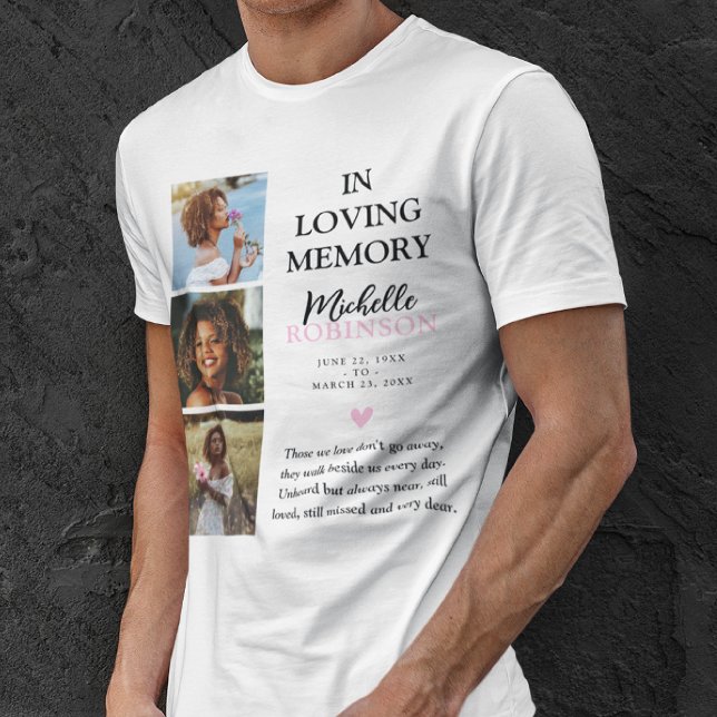 Camiseta Tributo de fotos de Loving Memory 3 (Subido por el creador)