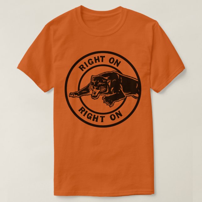 Camiseta Tributo de gráficos de Right On (Diseño del anverso)
