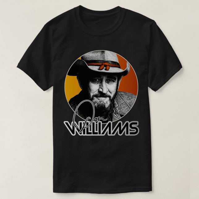 Camiseta Tributo de oro de Don Williams Country (Diseño del anverso)